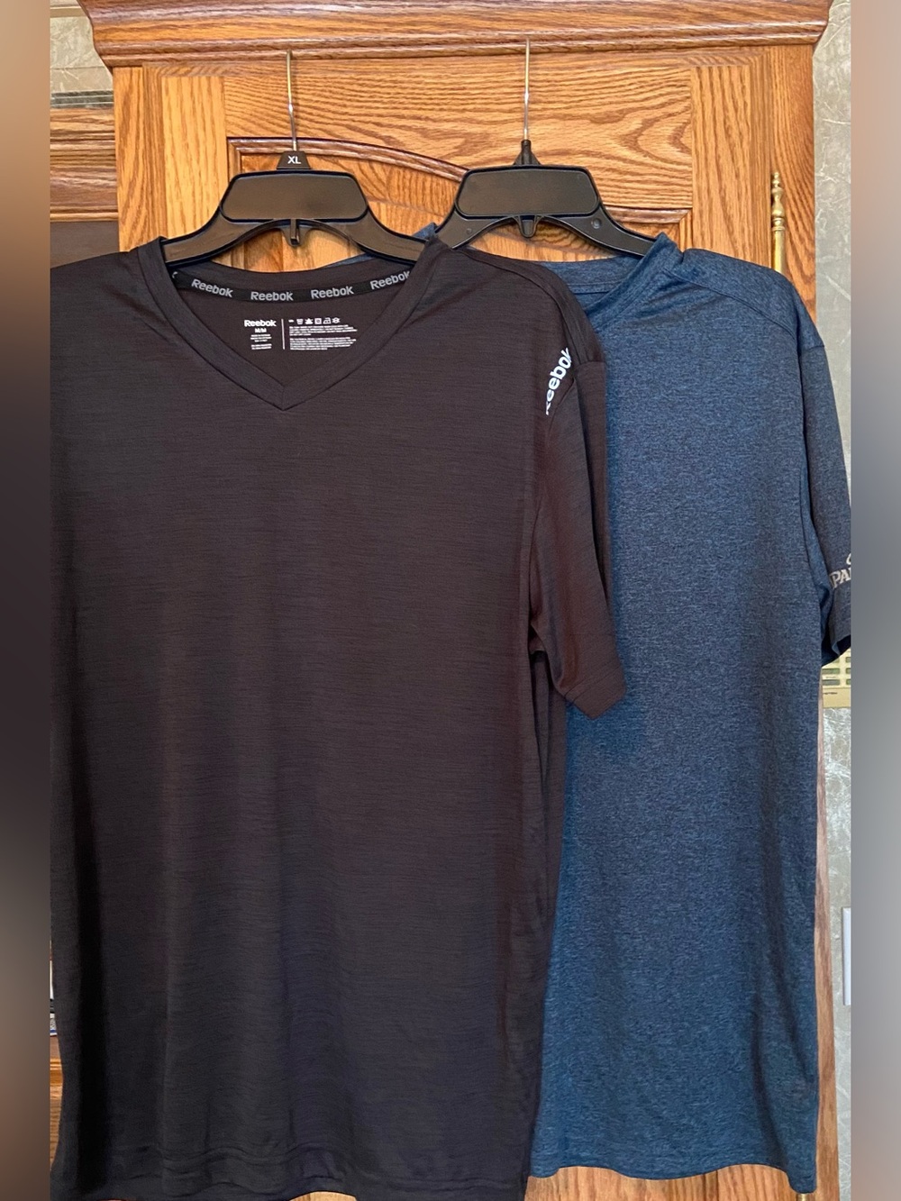 2 Shirts 1 Reebok & 1 Spalding Men’s V-Neck Athletic Tees